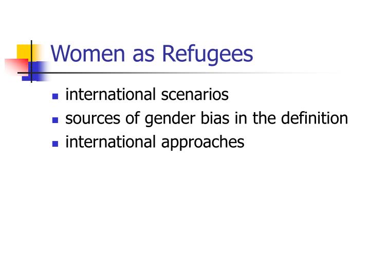 women as refugees