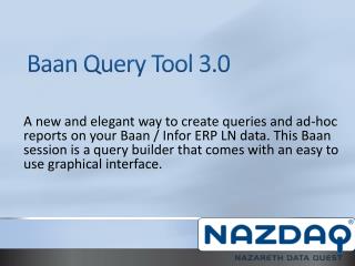 Baan Query Tool 3.0
