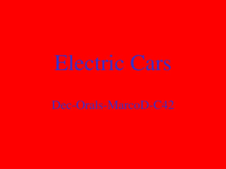 electric cars