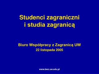 studenci zagraniczni i studia zagranic