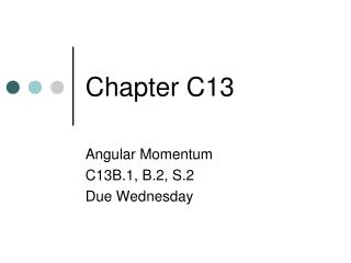 Chapter C13