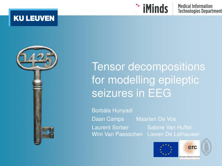 tensor decompositions for modelling epileptic seizures in eeg