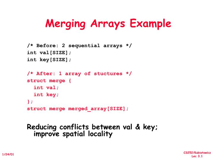 merging arrays example