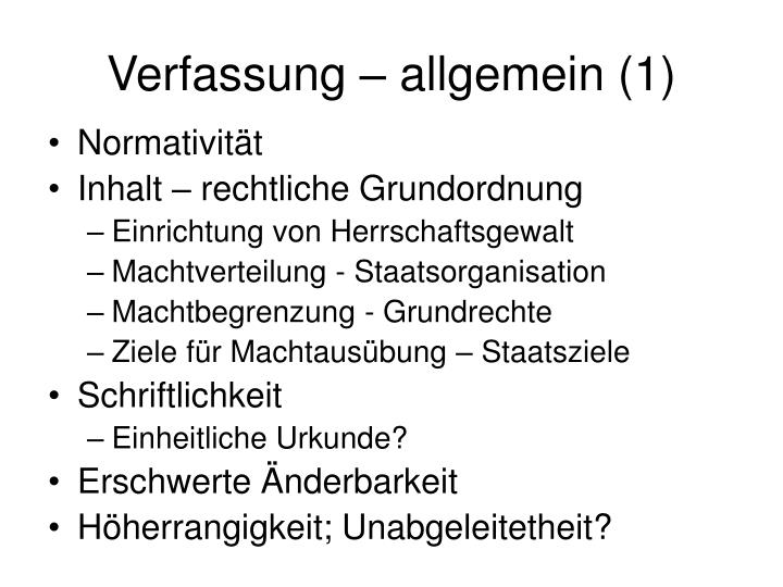 verfassung allgemein 1