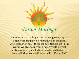 Moringa Oleifera Products