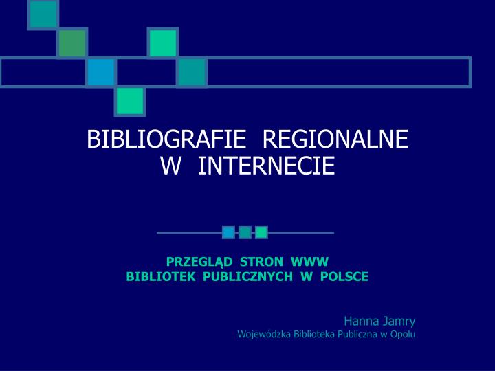 bibliografie regionalne w internecie