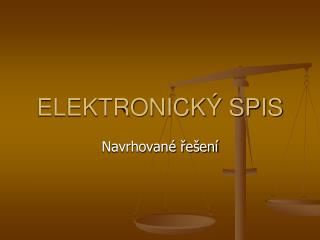 elektronick spis
