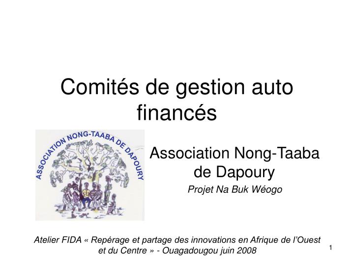 comit s de gestion auto financ s