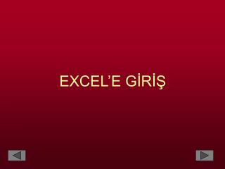 excel e g r