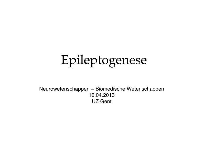 epileptogenese