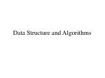 Data Structure and Algorithms - slide 1