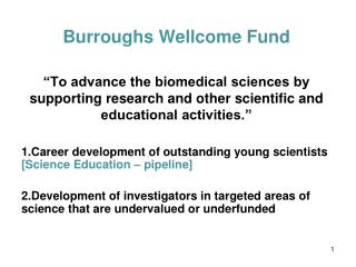 Burroughs Wellcome Fund