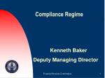 Compliance Regime - slide 1