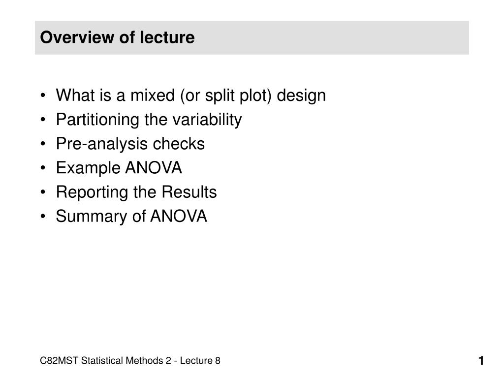 Example Lecture Description PPT - Overview of lecture PowerPoint Presentation, free download - ID ...