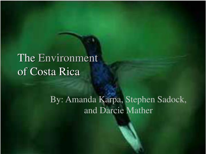 the environment of costa rica