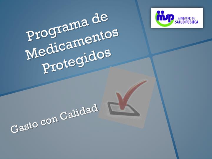 programa de medicamentos protegidos