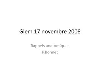 glem 17 novembre 2008