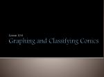 Graphing and Classifying Conics - slide 1
