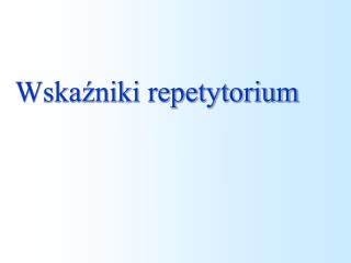 wska niki repetytorium