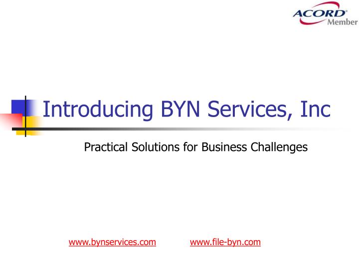 introducing byn services inc