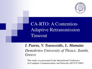 CA-RTO: A Contention-Adaptive Retransmission Timeout