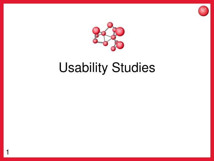 usability studies