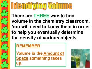 Identifying Volume