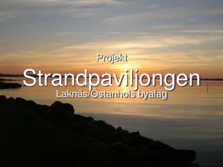 projekt strandpaviljongen