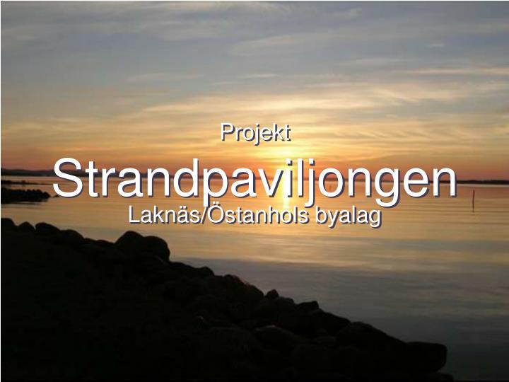 projekt strandpaviljongen