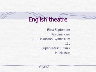 English theatre