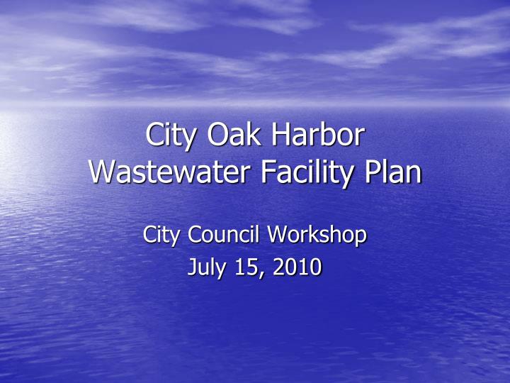 city oak harbor wastewater facility plan