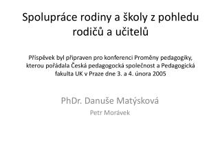 phdr danu e mat skov petr mor vek