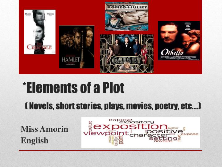 elements of a plot novels short stories plays movies poetry etc