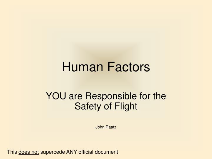 human factors
