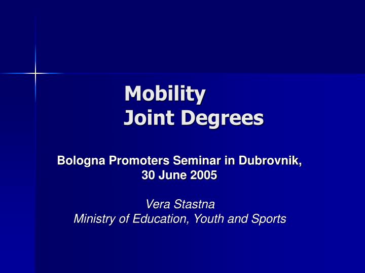 mobility joint degrees