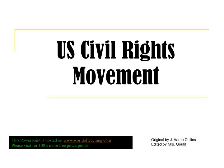 us civil rights movement