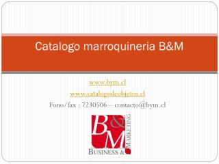 Catalogo marroquineria B&amp;M