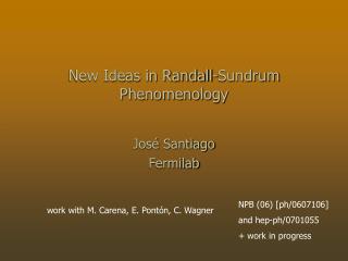 New Ideas in Randall-Sundrum Phenomenology