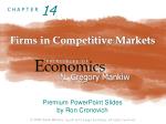 Firms in Competitive Markets - slide 1
