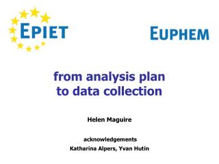 from analysis plan to data collection
