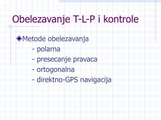obelezavanje t l p i kontrole