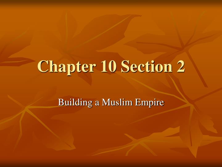 chapter 10 section 2