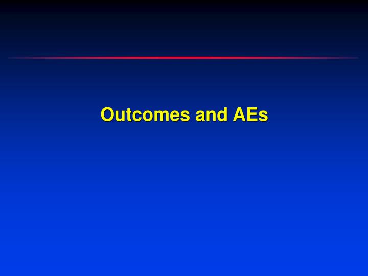 outcomes and aes