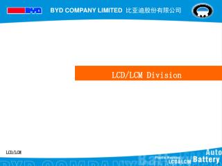 LCD/LCM Division