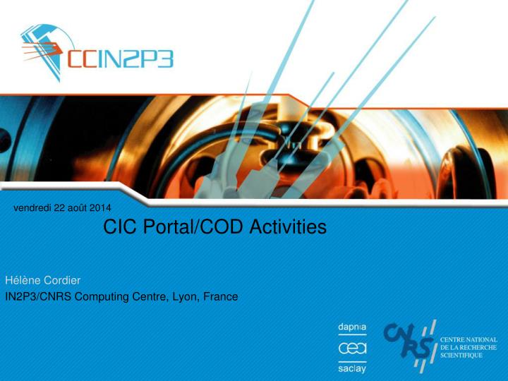 cic portal cod activities