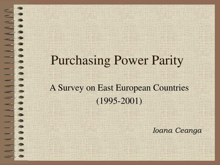 purchasing power parity
