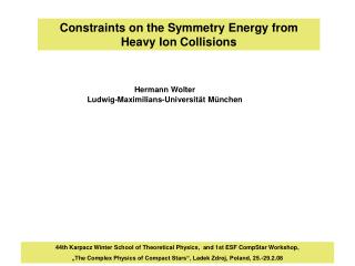 Constraints on the Symmetry Energy from Heavy Ion Collisions