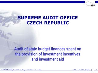 SUPREME AUDIT OFFICE CZECH REPUBLIC