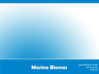 Marine Biomes