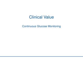 Clinical Value